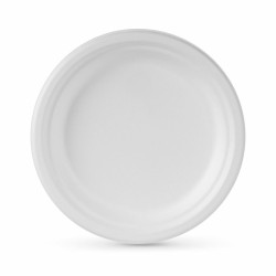 Set de Platos Algon Desechables Blanco Cau00f1a de Azu00facar 22 cm (24 Unidades)