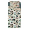 Funda Nórdica Cool Kids Postcard Reversible Cama de 80/90 (150 x 220 cm)