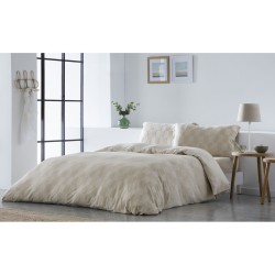 Funda Nórdica Naturals ELBA Beige Cama de 135 (220 x 220 cm)