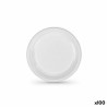 Set de platos reutilizables Algon Blanco Plu00e1stico (6 Unidades)