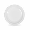 Set de platos reutilizables Algon Blanco Plu00e1stico 25 x 25 x 1,5 cm (12 Unidades)