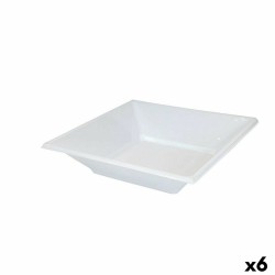 Set de platos reutilizables Algon Blanco Plu00e1stico (36 Unidades)