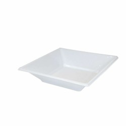 Set de platos reutilizables Algon Blanco Plu00e1stico (24 Unidades)