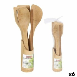 Set de Utensilios para Cocina Privilege Bambu00fa 30 cm (5 Piezas) (6 Unidades)