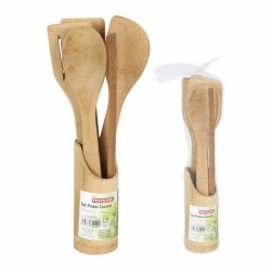 Set de Utensilios para Cocina Privilege Bambu00fa 30 cm (5 Piezas) (6 Unidades)