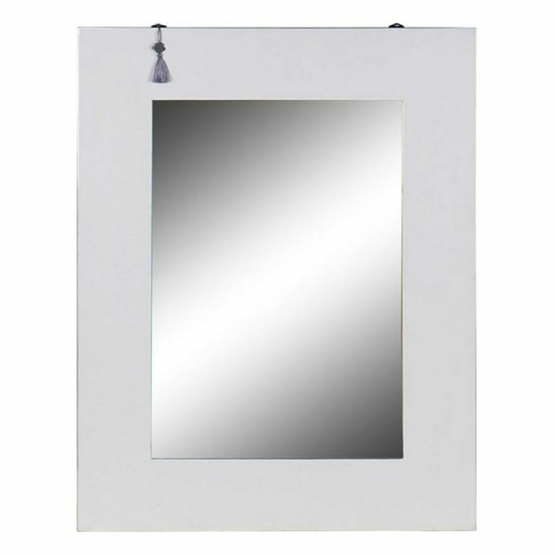 Espejo de pared DKD Home Decor Oriental Blanco Abeto (70 x 2 x 90 cm)