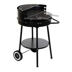 Barbacoa de Carbón con Ruedas DKD Home Decor Negro Metal Plástico 59 x 49,5 x 82 cm