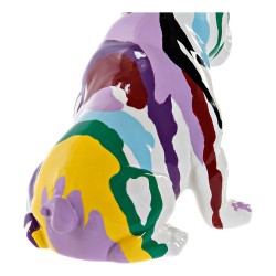 Figura Decorativa DKD Home Decor Multicolor Perro Lacado 20 x 12,5 x 17,5 cm (2 Unidades)