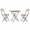 Conjunto de Mesa con Sillas DKD Home Decor 60 x 60 x 74 cm (3 pcs)