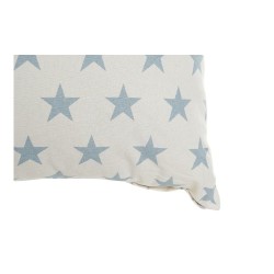 Cojín DKD Home Decor Azul 60 x 10 x 60 cm Estrellas Blanco (2 Unidades)