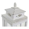 Farol DKD Home Decor Blanco Cristal Pino (22.5 x 22.5 x 47 cm)