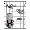 Decoración de Pared DKD Home Decor Coffee Blanco Negro Vintage 30 x 4 x 38 cm