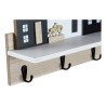 Estantería DKD Home Decor Perchero 39 x 9 x 27 cm Negro Marrón Blanco Madera MDF