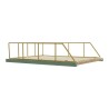 Set de Bandejas organizadoras DKD Home Decor Verde Polipropileno Madera MDF 28,5 x 36 x 9 cm (2 Unidades) (1 unidad)