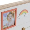 Cuadro Portafotos con Pinzas DKD Home Decor Madera MDF Infantil Arcoíris 42 x 2 x 32 cm (2 Unidades)