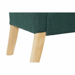 Banqueta DKD Home Decor 8424001795512 Natural Madera Poliéster Verde (130 x 44 x 69 cm)