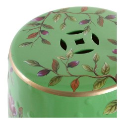 Mesa auxiliar DKD Home Decor Verde Multicolor Porcelana 35 x 35 x 45 cm