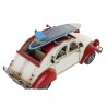 Figura Decorativa DKD Home Decor 27 x 11 x 13 cm Rojo Coche Azul Vintage (2 Unidades)