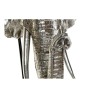 Figura Decorativa DKD Home Decor RF-177266 42 x 30 x 56 cm Elefante Plateado Negro Resina Colonial Madera MDF