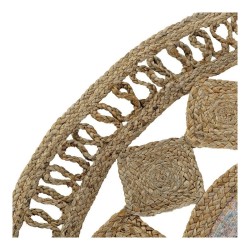 Alfombra DKD Home Decor Jute Algodón Boho (160 x 160 x 0.5 cm)