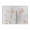 Cuadro DKD Home Decor 62,2 x 3,5 x 90 cm Flores Shabby Chic (2 Unidades)