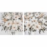 Cuadro DKD Home Decor 80 x 3,5 x 80 cm Florero Shabby Chic (2 Unidades)