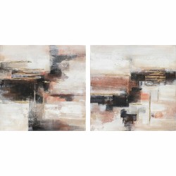 Cuadro DKD Home Decor 90 x 2,4 x 90 cm Abstracto Moderno (2 Unidades)