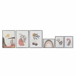 Cuadro DKD Home Decor Hoja de planta (40 x 2,8 x 60 cm)