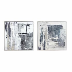 Cuadro DKD Home Decor Abstracto 80 x 3 x 80 cm Moderno (2 Unidades)