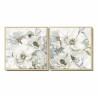 Cuadro DKD Home Decor 80 x 4 x 80 cm Flores Shabby Chic (2 Unidades)