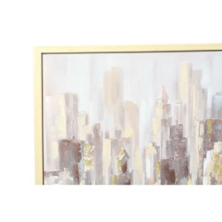 Cuadro DKD Home Decor Ciudad 100 x 4 x 100 cm Loft (2 Unidades)