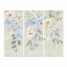 Cuadro DKD Home Decor Flores 55 x 3 x 135 cm Shabby Chic (3 Piezas)