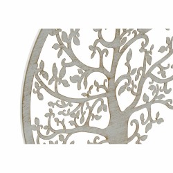 Decoración de Pared DKD Home Decor Árbol Dorado Blanco Indio 60 x 1 x 60 cm (2 Unidades)