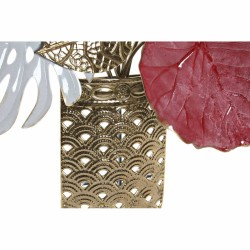 Decoración de Pared DKD Home Decor Metal Flores (66 x 13 x 74 cm)