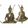 Figura Decorativa DKD Home Decor 26 x 11 x 40 cm Negro Dorado Buda Oriental (2 Unidades)