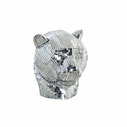 Figura Decorativa DKD Home Decor Plateado Leopardo Resina (31 x 27 x 32 cm)