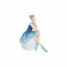 Figura Decorativa DKD Home Decor Azul Romántico Bailarina Ballet 8,5 x 13 x 14,5 cm