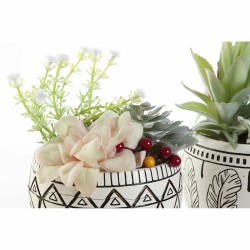 Planta Decorativa DKD Home Decor Resina Polietileno Cactus 12 x 12 x 18 cm (2 Unidades)