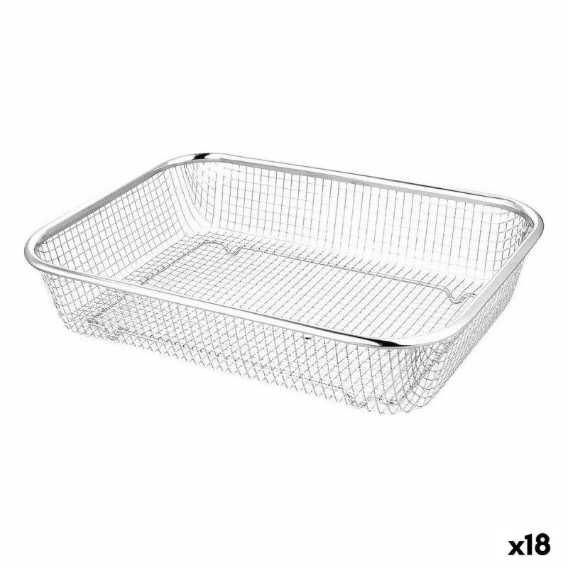 Escurridor Quttin Acero 37 x 27 x 7,4 cm (18 Unidades)