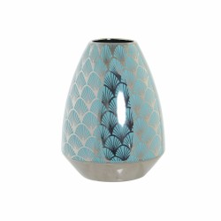 Jarrón DKD Home Decor Turquesa Porcelana Oriental (18 x 18 x 24 cm)