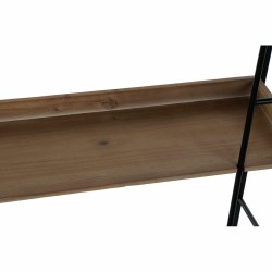 Estantería DKD Home Decor Natural Negro Metal Madera 3 Estantes (60 x 18 x 107 cm)