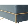 Banqueta DKD Home Decor  Espuma Azul Dorado Metal Poliéster Terciopelo Madera MDF (80 x 80 x 42 cm)