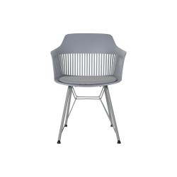 Silla DKD Home Decor Gris claro 56 x 53 x 81 cm