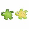 Alfombra de baño DKD Home Decor 11,5 x 1 x 10 cm Verde Amarillo Infantil Tortuga PVC 10 cm (2 Unidades)