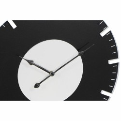 Reloj de Pared DKD Home Decor 50 x 3,5 x 50 cm Negro Blanco Vintage Madera MDF (2 Unidades)