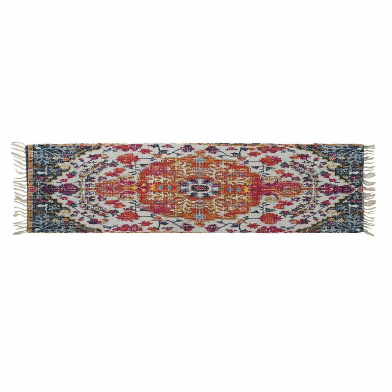 Alfombra DKD Home Decor Algodón Multicolor Chenille (60 x 240 x 1 cm)