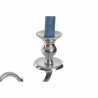 Candelabro DKD Home Decor Plateado Aluminio (34 x 12 x 41 cm) (3 Piezas)