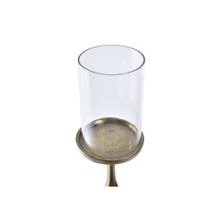 Candelabro DKD Home Decor Cristal Dorado Aluminio (13 x 13 x 53 cm)