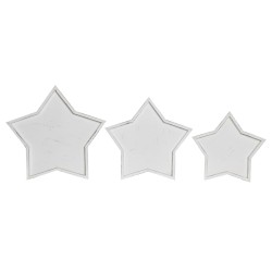 Centro de Mesa DKD Home Decor 57 x 54 x 3 cm Blanco Shabby Chic Decapé (3 Piezas)