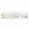 Cuadro DKD Home Decor 140 x 3,7 x 70 cm Playa Mediterráneo (2 Unidades)